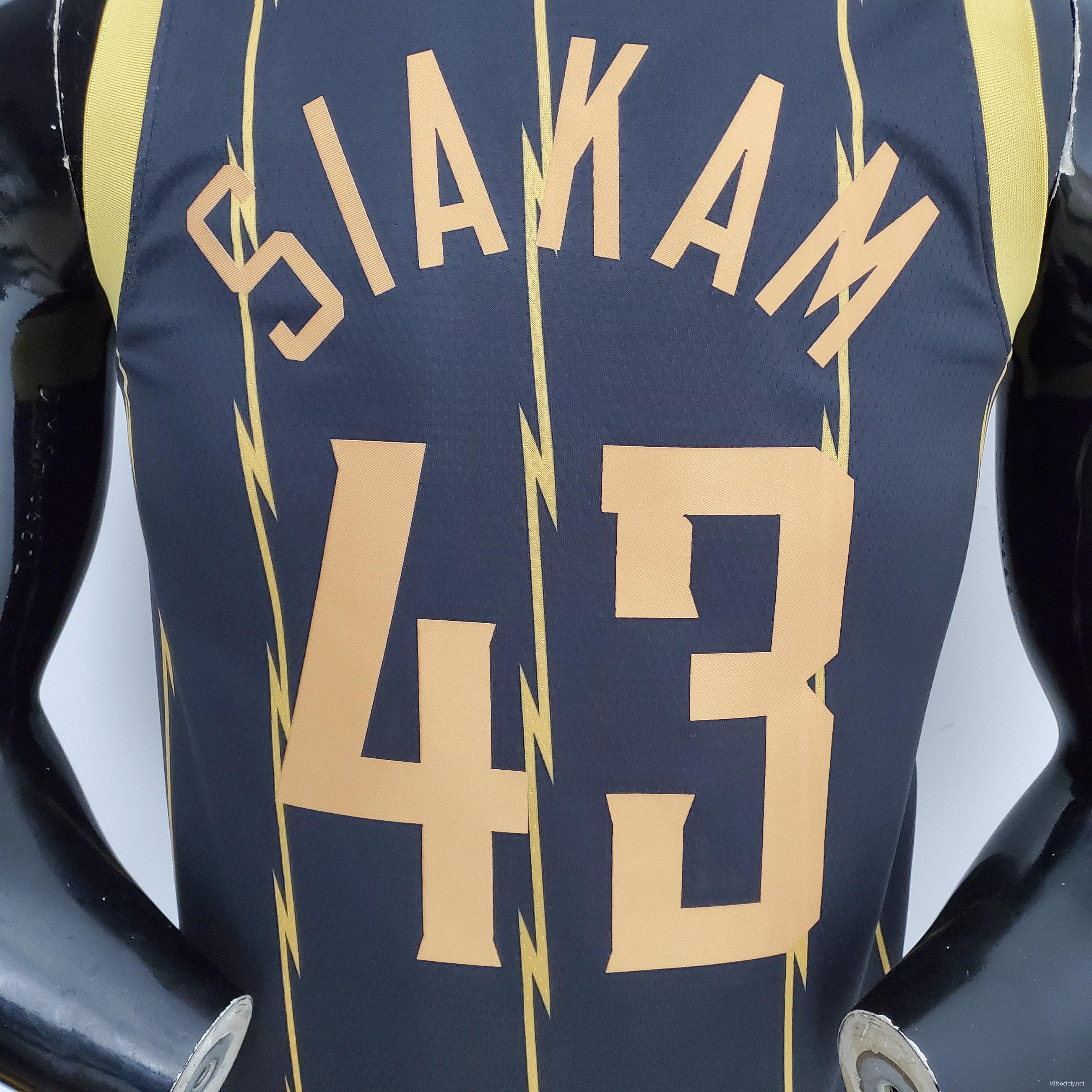 2022 Toronto Raptors SIAKAM#43 City Edition Black NBA Jersey - Kitsociety