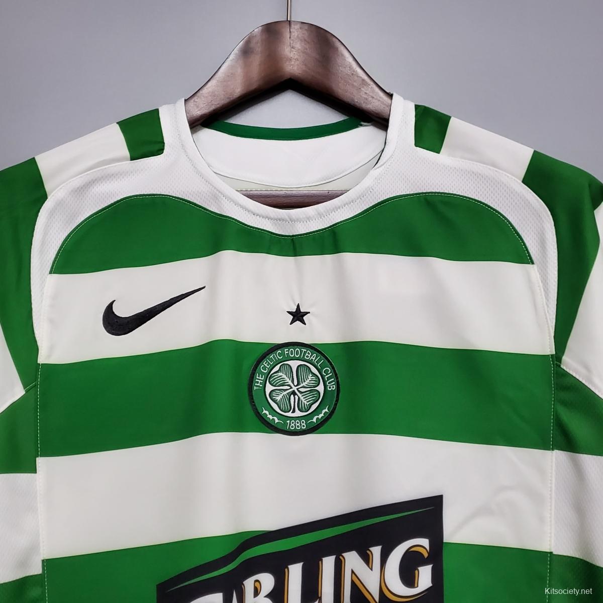 Celtic Soccer Jersey FC Football Club Scotland Carling Nike SS