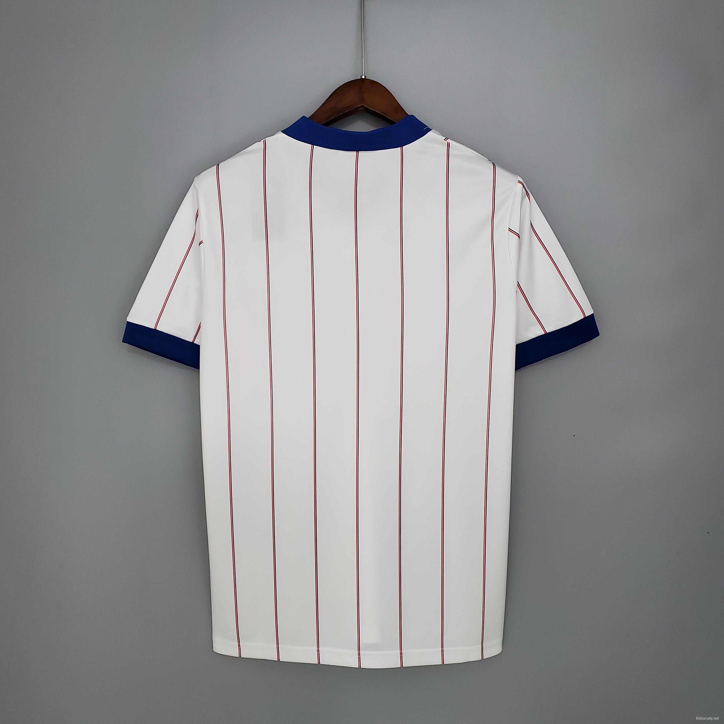 Retro Rangers 82/83 away Soccer Jersey - Kitsociety