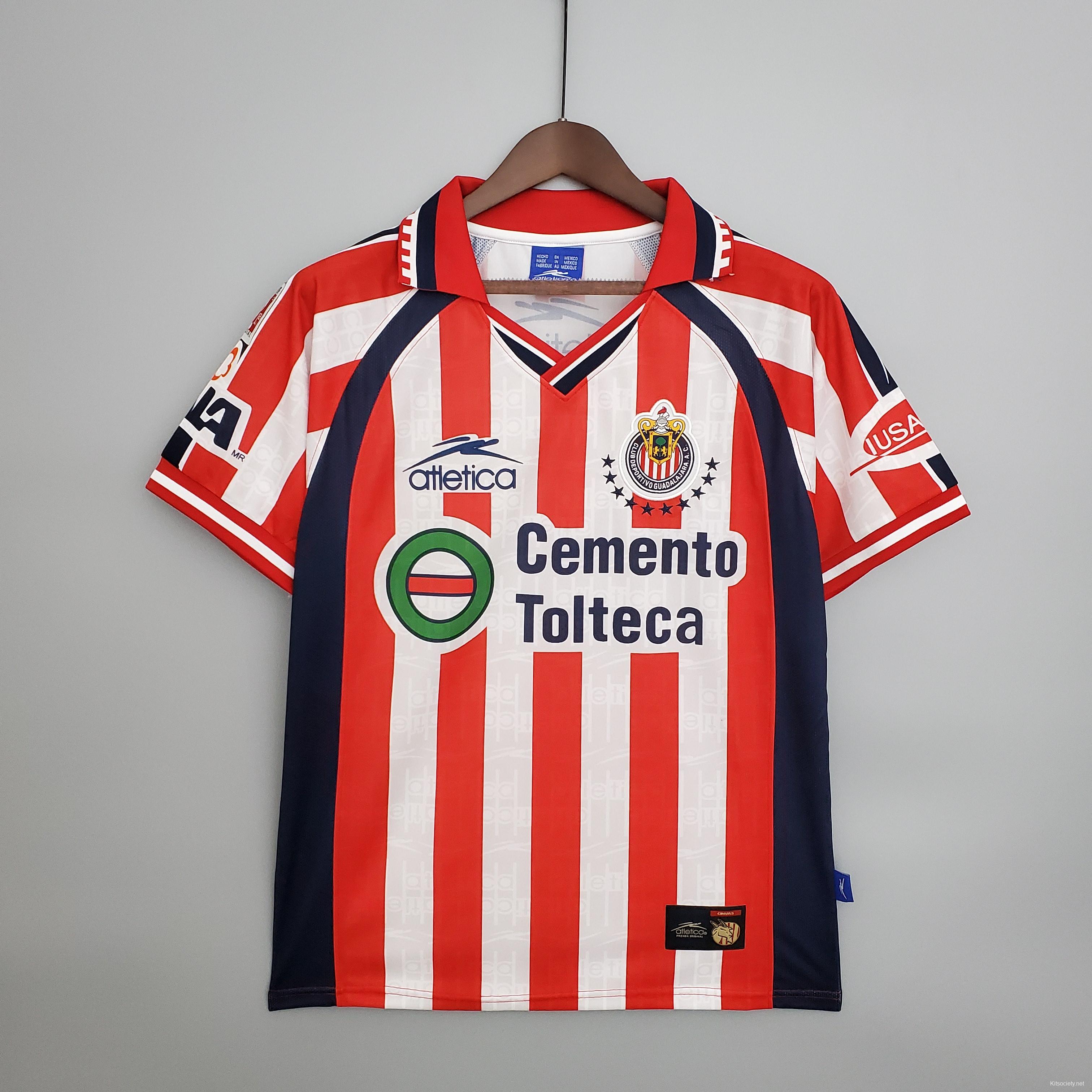 Retro 99/00 Chivas Guadalajara Home Soccer Jersey - Kitsociety