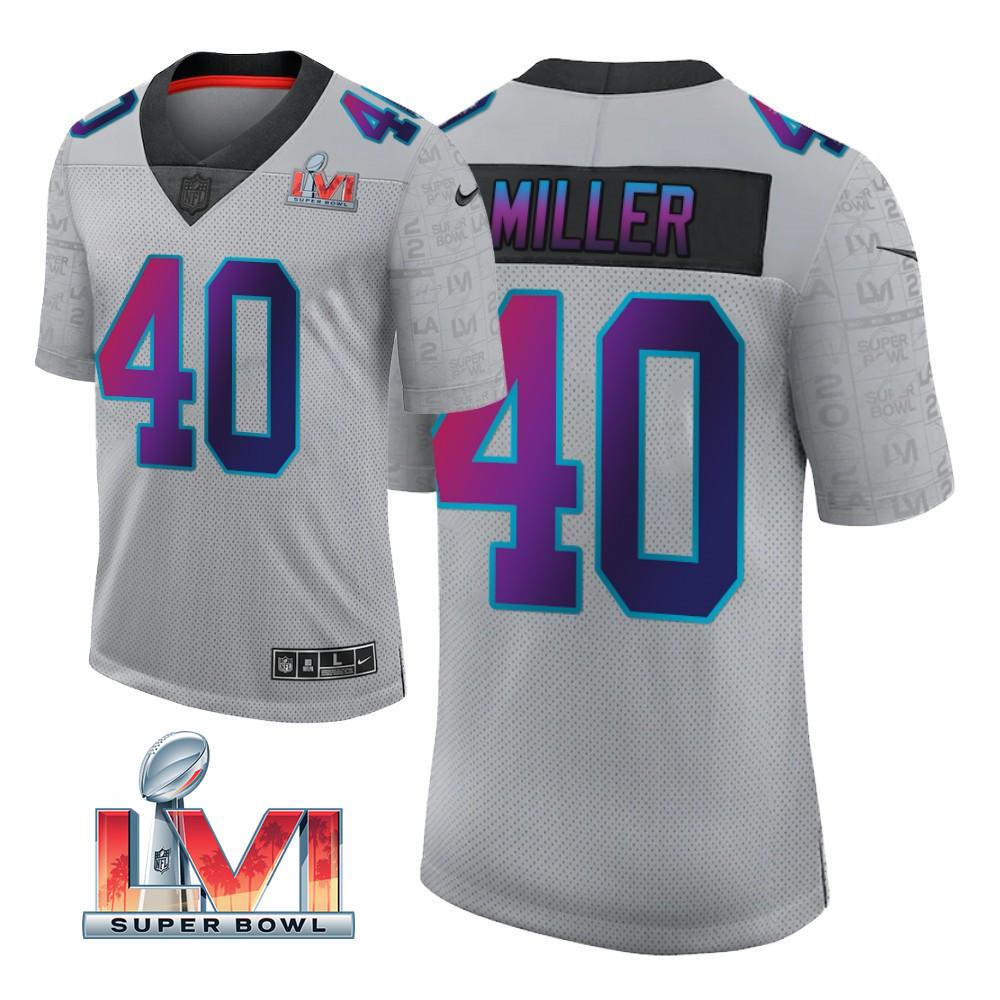 Youth Von Miller Super Bowl LVI Gray Limited Jersey - Kitsociety