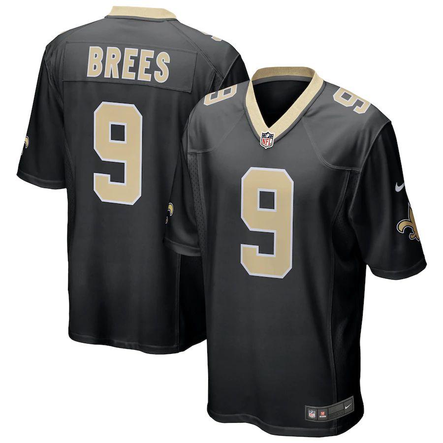 Men's Drew Brees Black Player Limited Team Jersey - Kitsociety