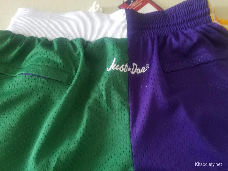 2008 NBA Finals Lakers x Celtics Shorts (Purple/Green