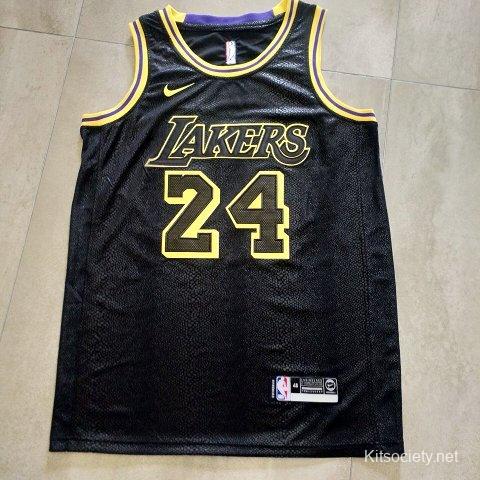 Men's Los Angeles Lakers Kobe Bryant 24 retro basketball jersey limited  edition vest gold black shirt