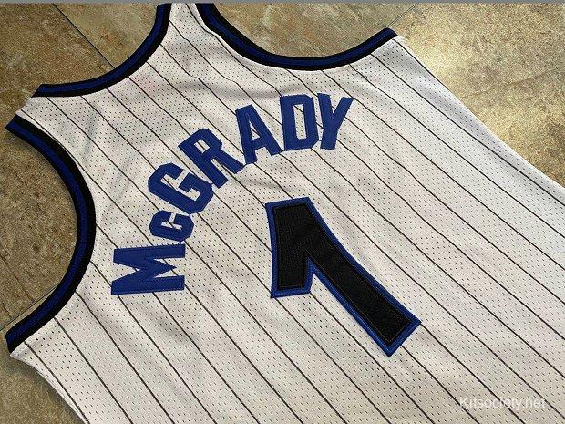 Men's Tracy McGrady Black And White Retro Classic Team Jersey