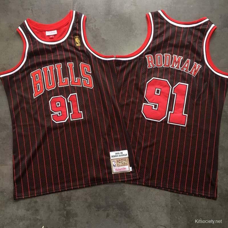 Men's Dennis Rodman Black Retro Classic Team Jersey - Kitsociety