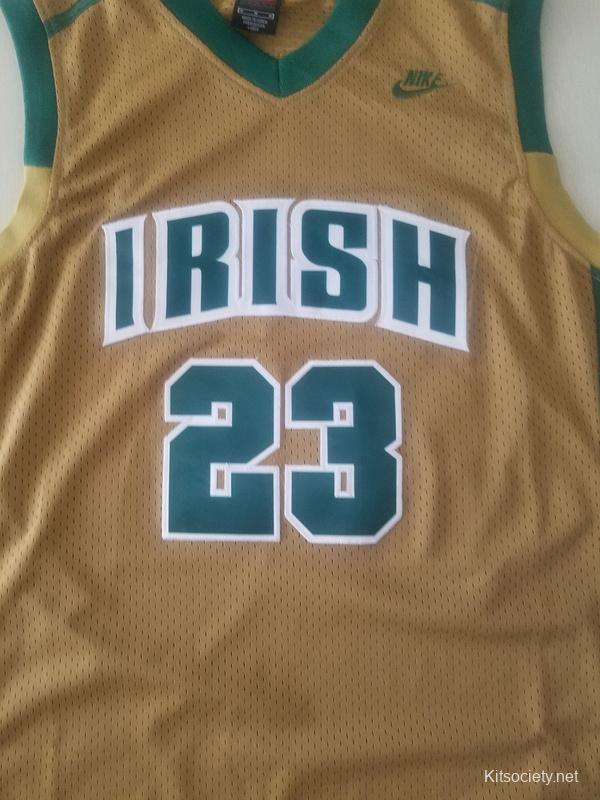 Lebron James Irish high school 23 green basketball jersey Nike Team Sports  men M