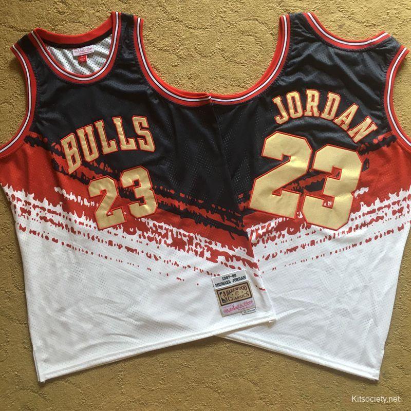 Michael Jordan White Chicago Bulls Throwback Basketball Jersey