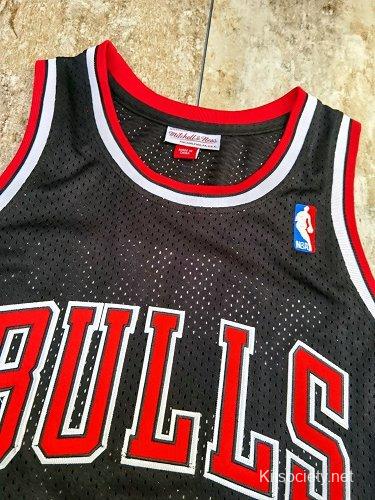Men's Chicago Bulls Dennis Rodman Mitchell & Ness Black Team