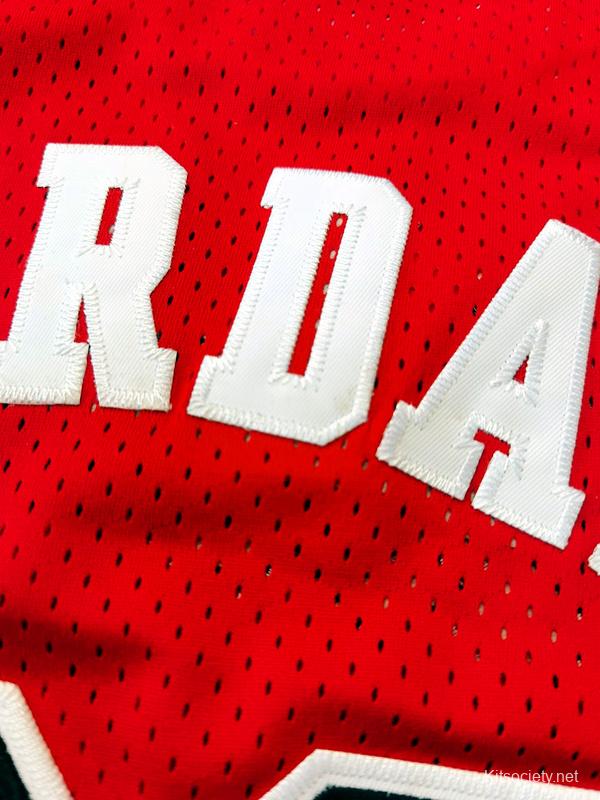 Men's Michael Jordan Red Retro Classic Team Short Sleeve Jersey - Kitsociety