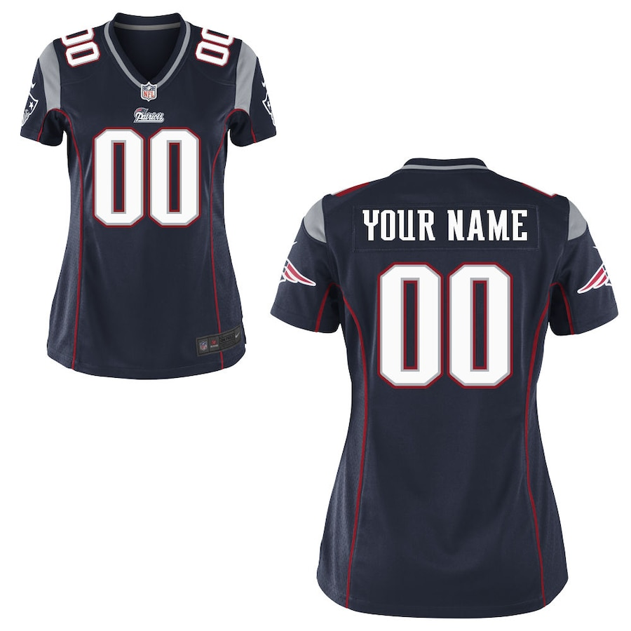 Women's Navy Blue Custom Game Team Jersey - Kitsociety