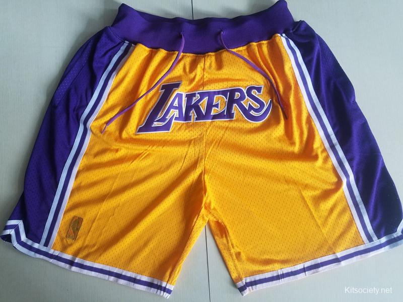 Just Don 1996-97 NBA Los Angeles Lakers Men's Basketball Shorts