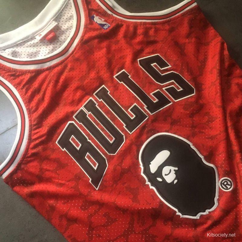 Mitchell & Ness, Shirts, Bape Michael Jordan Chicago Bulls Jersey
