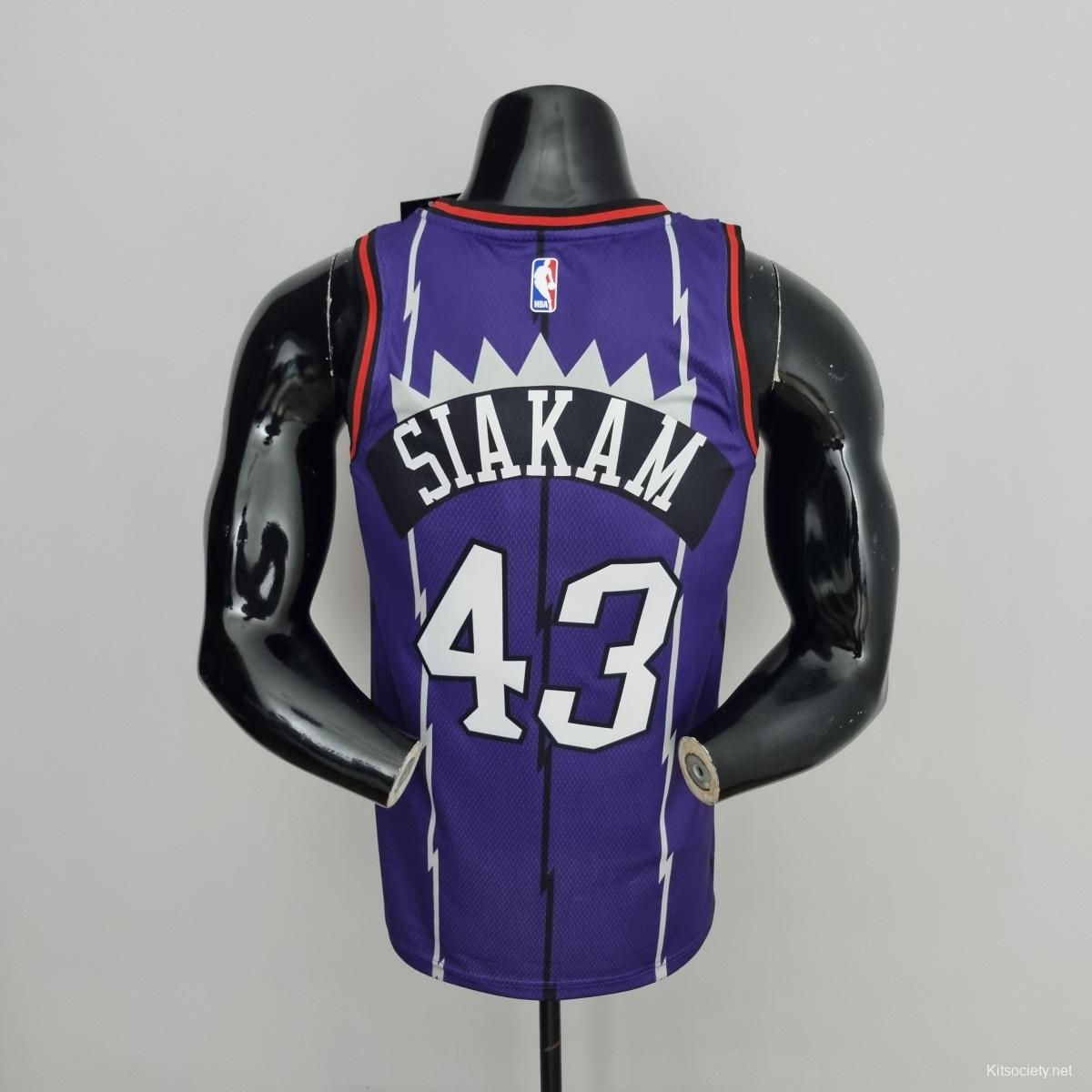 Toronto Raptors SIAKAM #43 Purple NBA Jersey - Kitsociety