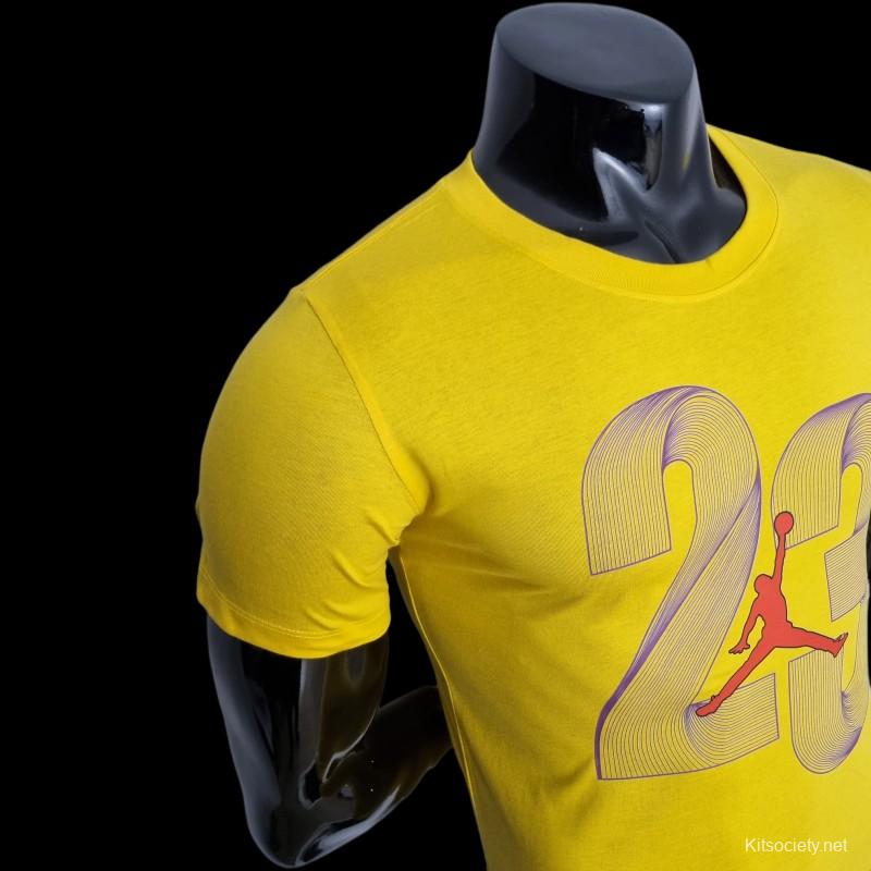 2022 NBA Jordan 23 Yellow T-shirts#0054 - Kitsociety