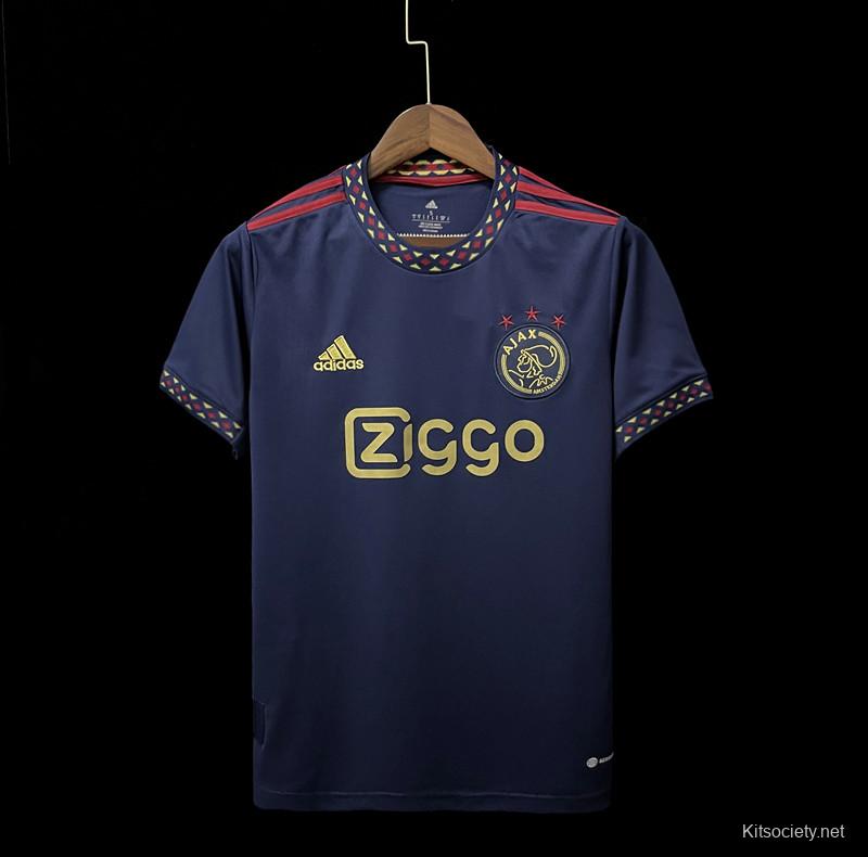 adidas Ajax Away 20/21 T-Shirt Blue