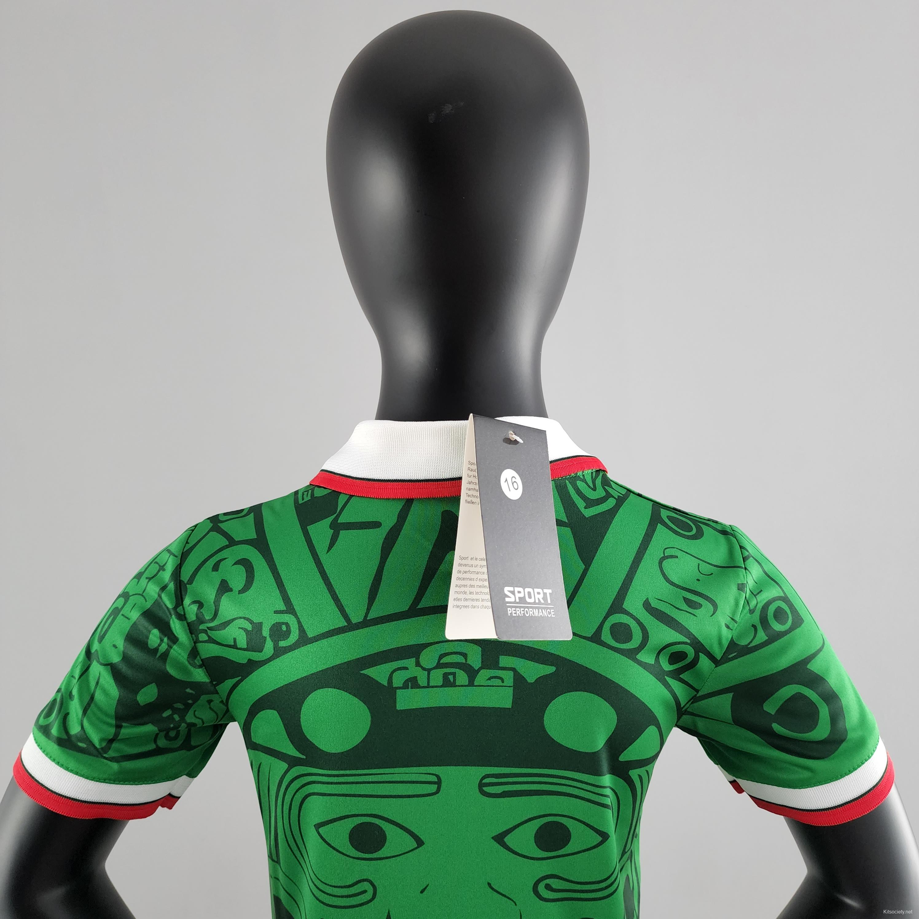 Mexico 1998 Retro Green Futbol Shirt World Cup Mexico 1998 