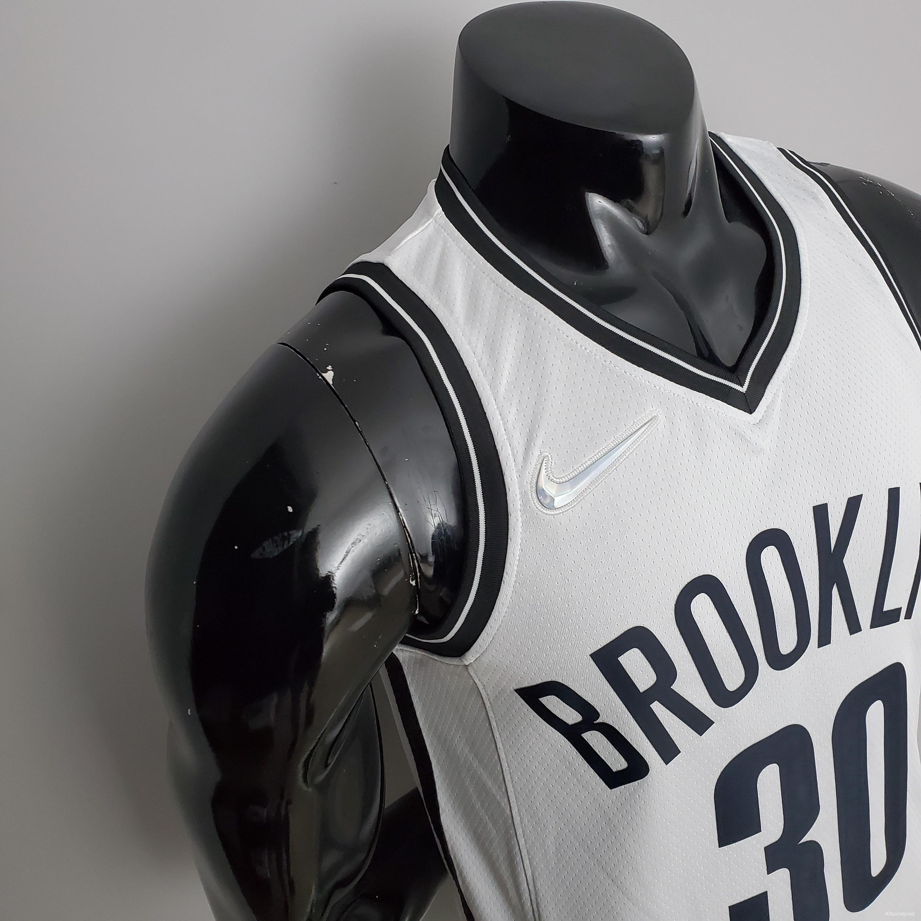 NBA Nets Curry #30 Flyer Grey Jersey - Kitsociety