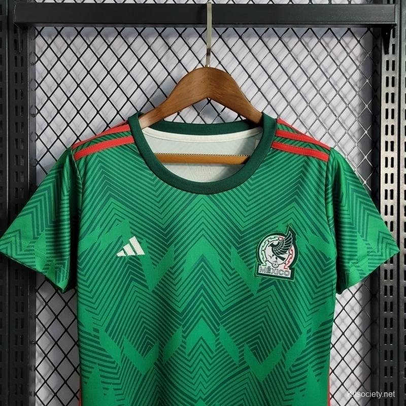 2022 Womens adidas Mexico Home Jersey