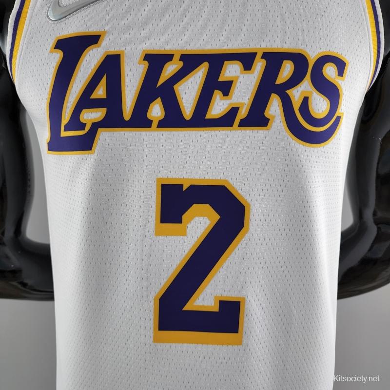 Los Angeles Lakers Jersey Master Chief #117 NBA 75th anniversary White