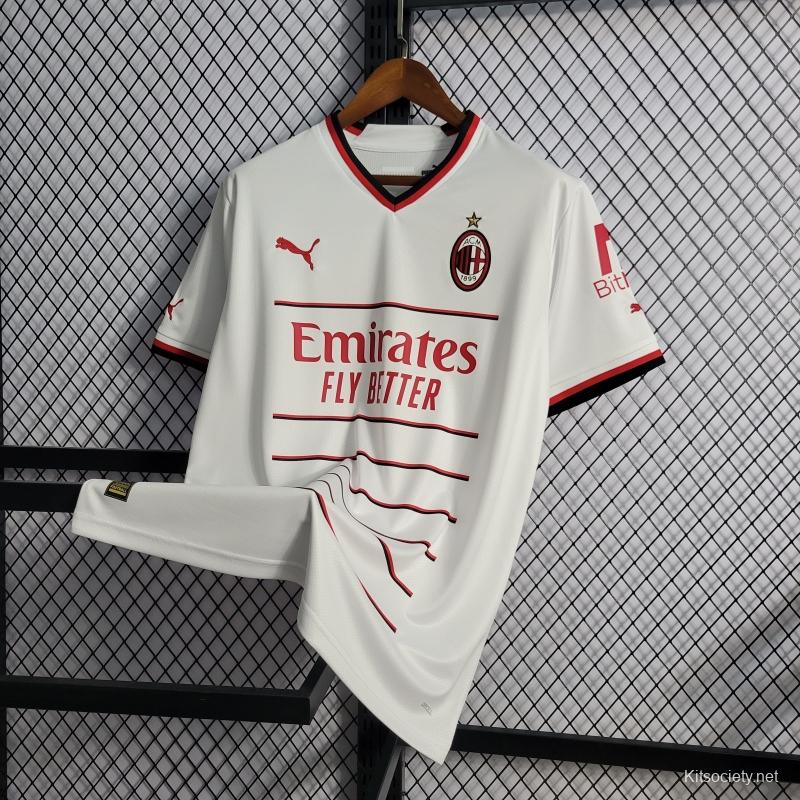 Ac Milan F.C Jersey (Away) 22 23 Season - White