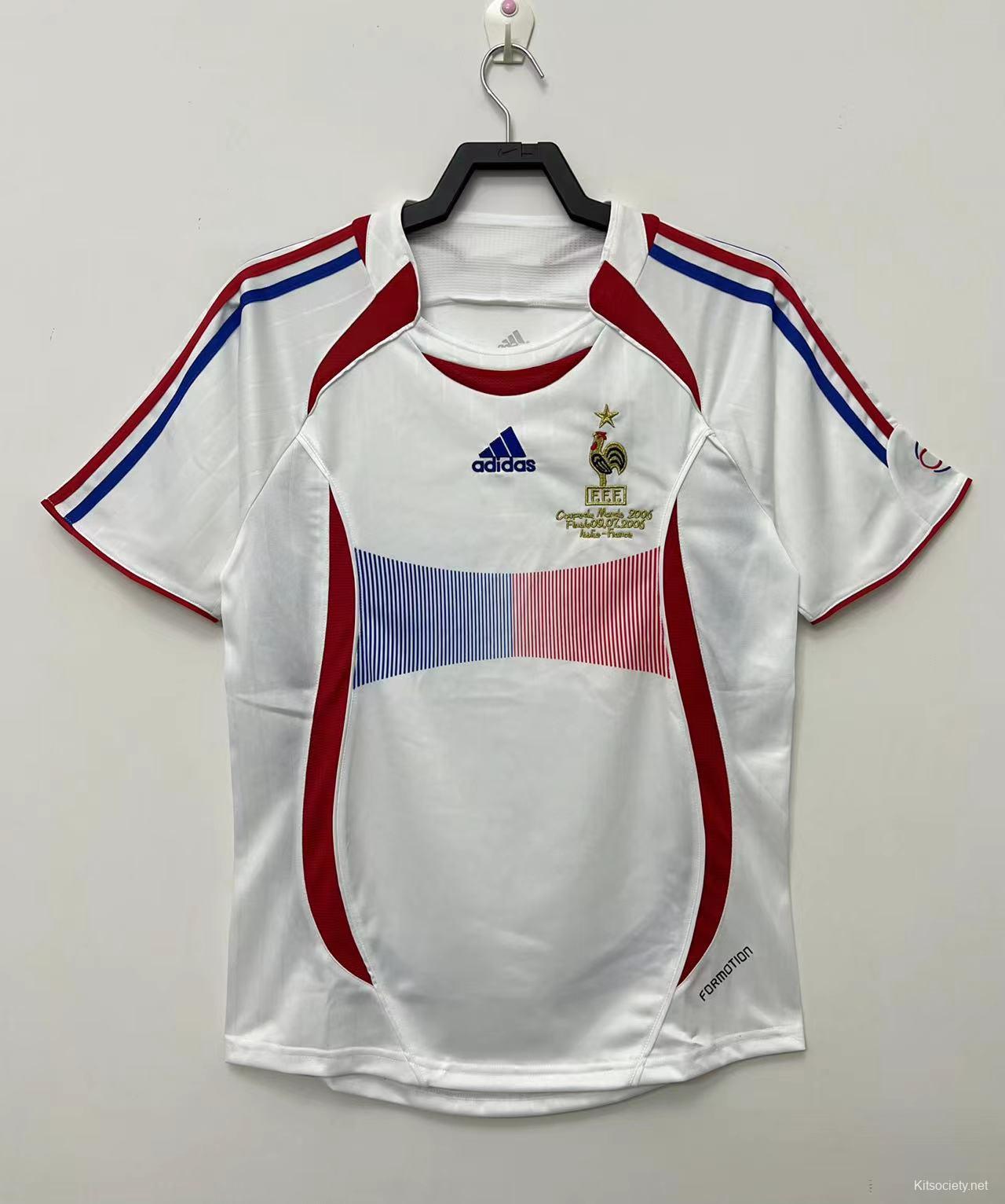 France Jersey Custom Away Soccer Jersey 2006