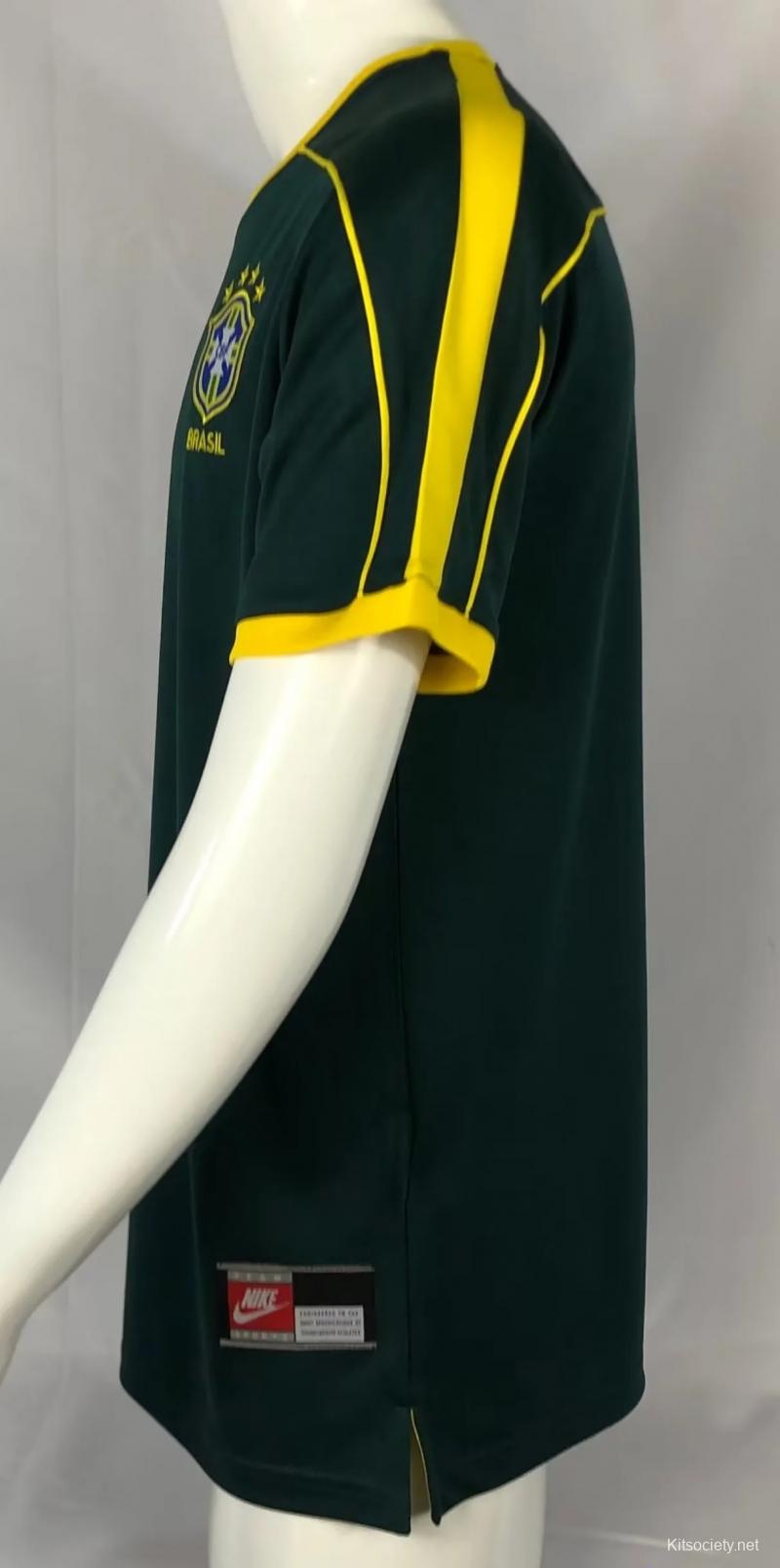 Retro 1998 Brazilian Goalkeeper Jersey - Kitsociety