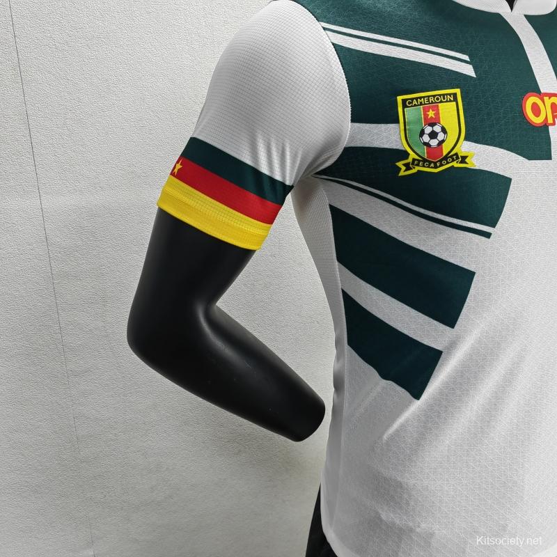 Player Version 2022 Cameroon Third White Jersey - Kitsociety