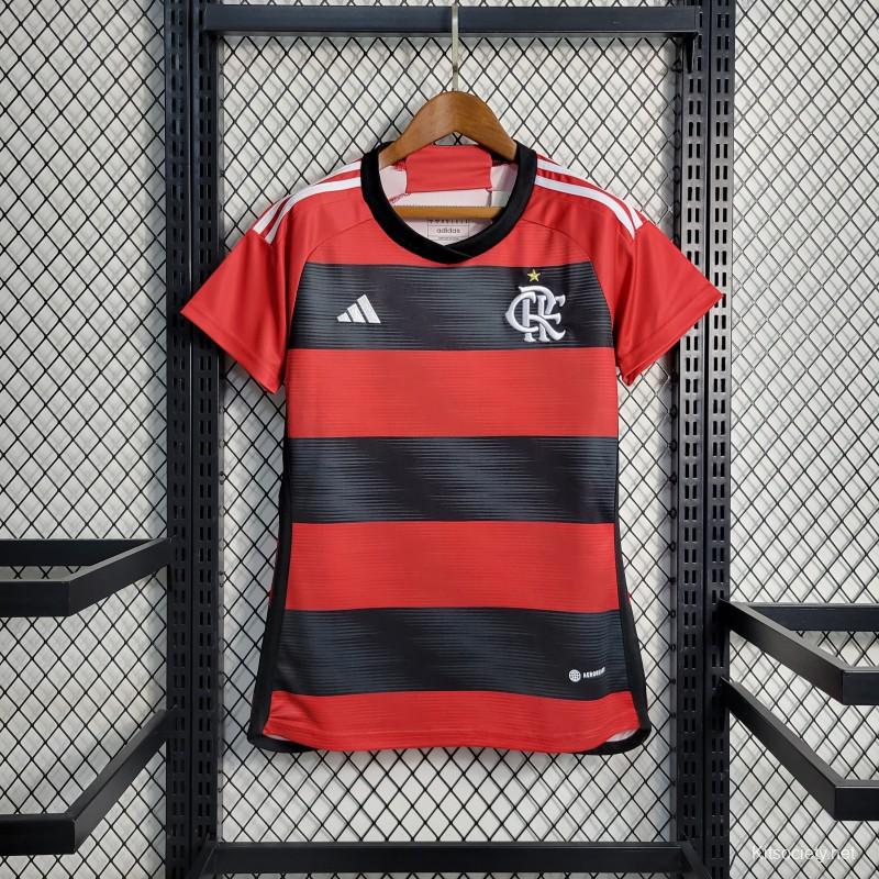 23-24 Women Flamengo White Training Jersey - Kitsociety