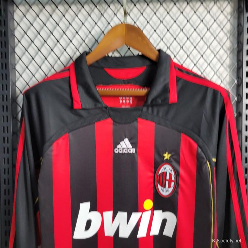 AC Milan Home Jersey Retro 2006/07 - Long Sleeve