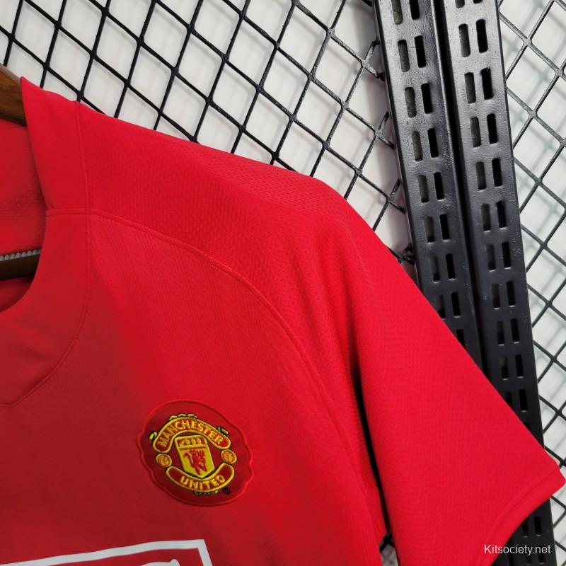 Man. Utd Home 07/08 Retro Long Sleeve Jersey – FPT Sportz LLC