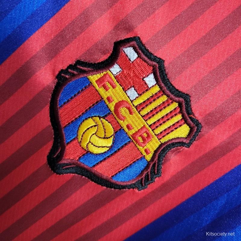 Retro 92/95 Barcelona Home Soccer Jersey - Kitsociety
