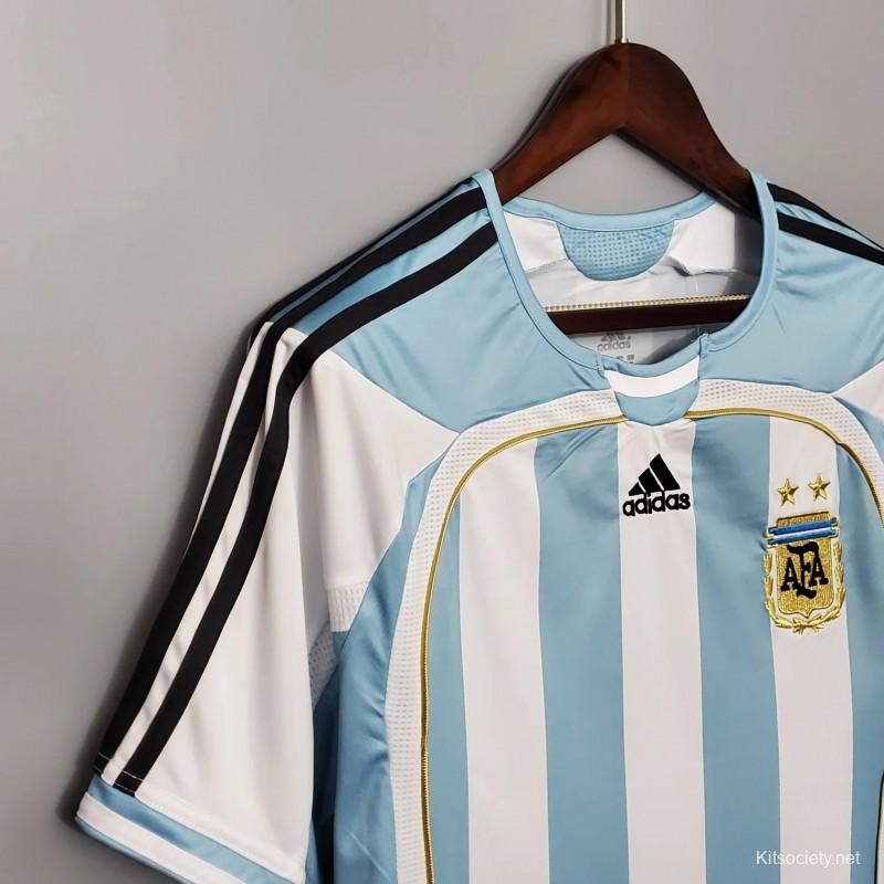 Retro 2006 Argentina Home Jersey - Kitsociety