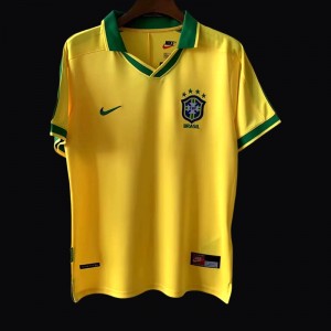 Retro Brazil 1984 Home Jersey - Kitsociety