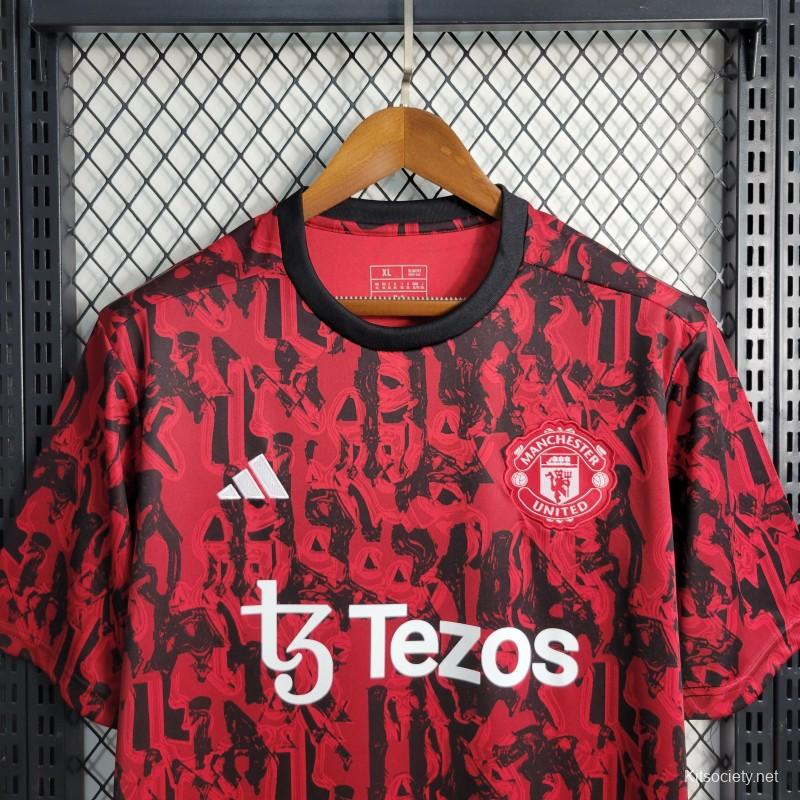 Manchester United Vest Red Training Jersey Set 2022-23