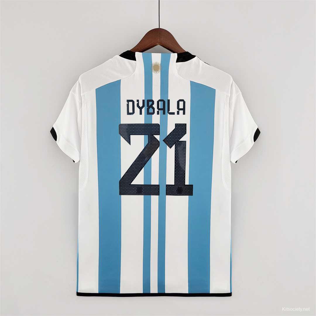 Adidas World Cup 2022 Messi Argentina 3 stars Jersey - Depop