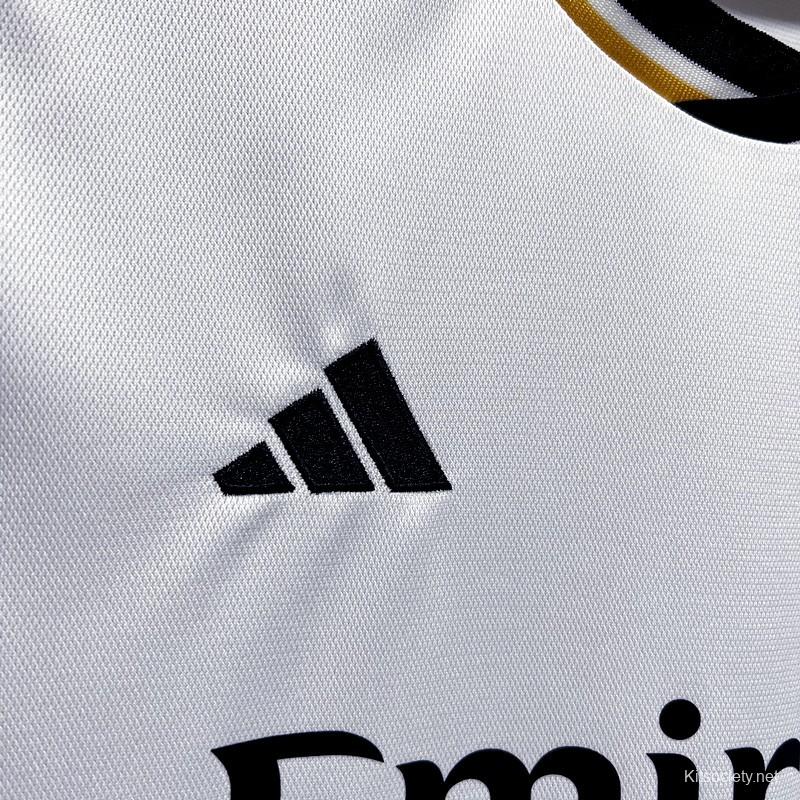 23/24 Real Madrid Home Long Sleeve Jersey - Kitsociety