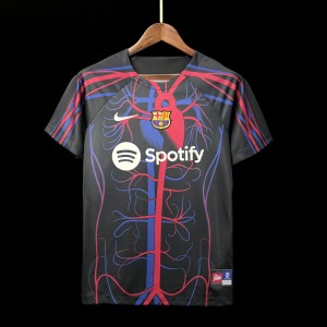 23-24 Barcelona Black Gold Special Edition Jersey - Kitsociety